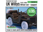 WW2 UK Commando,SAS Jeep Wheel set(for Tamiya 1/35)
