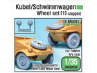 WWII Kubel/Schwimmwagen Wheel set [1] (for Tamiya, AFV club 1/35)