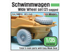 WWII Schwimmwagen Wide Wheel set [2] (for Tamiya, AFV club 1/35)