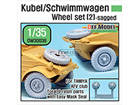 WWII Kubel/Schwimmwagen Wheel set (2) (for Tamiya, AFV club 1/35)