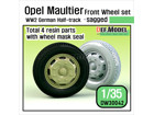German Opel Maultier Half-Track Sagged Front Wheel set