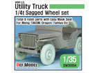 WW2 US 1/4 ton Utility TruckWheel set (for1/35 Meng, Takom kit)