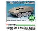 Stryker/LAV-III Sagged Wheel set (for AFV Club/Trumpeter 1/35)