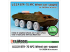 BTR-70 APC Sagged Wheel set (for Zvezda 1/35)