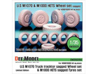 M1070/M1000HETS Sagged wheel set (for Hobbyboss 1/35) Limited Edition