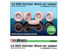 U.S RSOV Defender Sagged wheel set (for Hobbyboss 1/35)
