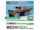 M923A1 'BIG FOOT' Truck Michelin 'XL' tires Sagged Wheel set (for Italeri 1/35) [ - DW35130 ]