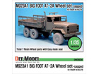 M923A1 BIG FOOT Truck GY AT-2A Sagged Wheel set (for Italeri 1/35) [ - DW35132 ]