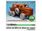 Buffalo 6x6 MPCV Mich. XZL Sagged Wheel set(for BRONCO 1/35)