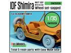 IDF M151 Shimira sagged wheel set (for Academy 1/35)