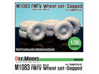 US M1083 FMTV Truck Mich.XL Sagged Wheel set (for Trumpeter 1/35)