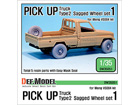 PICK UP truck type 2 Sagged Wheel set 1(for meng VS004)