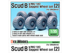 Scud B w/MAZ-543 Sagged Wheel set 2 (for Dragon 1/35)
