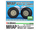MRAP Sagged Wheel set (for Kinetic 1/35)