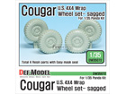 U.S. Cougar 4X4 Mrap Sagged Wheel set ( for Panda 1/35)