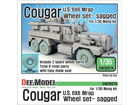 U.S. Cougar 6X6 Mrap Sagged Wheel set - 2 Spare wheel( for Meng 1/35)