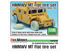 HMMWV MT Flat tire set (for Academy/Bronco/Tamiya 1/35)