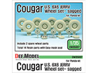 U.S Cougar 6x6 JERRV Sagged Wheel set (for Panda 1/35)