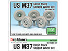 US M37 Cargo Truck Sagged Wheel set (for Roden 1/35)