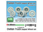 Japanese Civilian truck wheel set for Diopark 1/35 kit