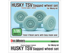 UK HUSKY TSV Sagged Wheel set (for Meng 1/35)