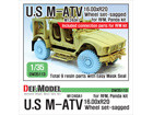 US M1240A1 M-ATV Sagged Wheelset (for RFM, Panda 1/35)