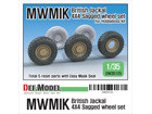 British Jackal MWMIK 4x4 Sagged wheel set (for Hobbyboss 1/35)