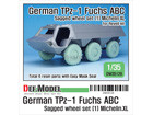 German TPz-1 Fuchs ABC Sagged wheel set (1) (for Revell 1/35)