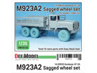 M923A2 'BIG FOOT' Truck Goodyear AT-2A Sagged Wheel set (for Ilovekit, Italeri 1/35)