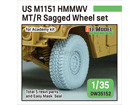 US M1151 HMMWV MT/R Sagged wheel set (for Academy 1/35)