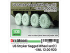 US Stryker Sagged Wheel set(1) Mich.XZL 12.00 R20 (for 1/35 Styker series)