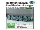 US M113 / ROK K200 Roadwheel set - Late type (for Academy/Tamiya 1/35)