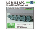 US M113 APC Steel Roadwheel set (for Academy/Tamiya 1/35)
