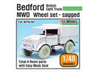 [1/48] British Bedford MWD Truck Wheel set (for Airfix 1/48)