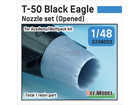 [1/48] T-50 Black Eagle Nozzle set (Opened) for Academy/Wolfpack 1/48