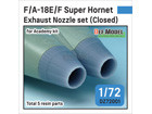 [1/72] F/A-18E/F Super Hornet Exhaust Nozzle set (Closed) for Academy Kit