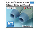 [1/72] F/A-18E/F Super Hornet Exhaust Nozzle set (Closed) for Hasegawa Kit