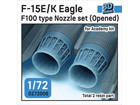 [1/72] F-15E/K Eagle F100 type Nozzle set (Opened) for Academy 1/72