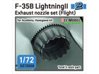 [1/72] F-35B LightningII Exhaust nozzle set (Flight) for Academy, Hasegawa 1/72