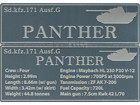 NAMEPLATE - PANTHER Ausf.G
