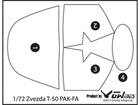 [1/72] T-50 PAK-FA for Zvezda(Academy) kit [1+1]