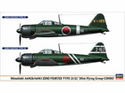 [1/72] MITSUBISHI A6M2b/A6M3 ZERO FIGFHTER TYPE 21/22 (Two kits in the box)