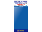Adhesive Clear Blue Finish
