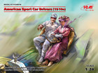 [1/24] American Sport Car Drivers (1910s) (1 male, 1 female figures)