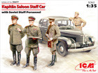 [1/35] Kapitan Saloon Staff Car with Soviet Staff Personnel