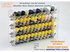 Paint Rack Narrow 4 stacks for Tamiya, Vallejo, Mig, AK ( )