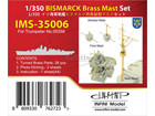 [1/350] BISMARCK Brass Mast Set for Trumpeter 05358 kit