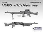 [1/35] M240G w/ M145 Optic (4 set)