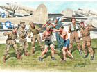 [1/35] Friendly boxing match. British and American paratroopers [World War II Series]