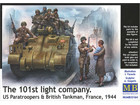 [1/35] The 101st light company. US Paratroopers & British Tankman, France, 1944 [World War II Series]